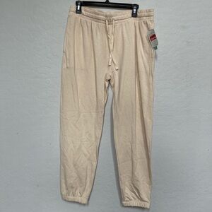 Abound cream joggers size medium